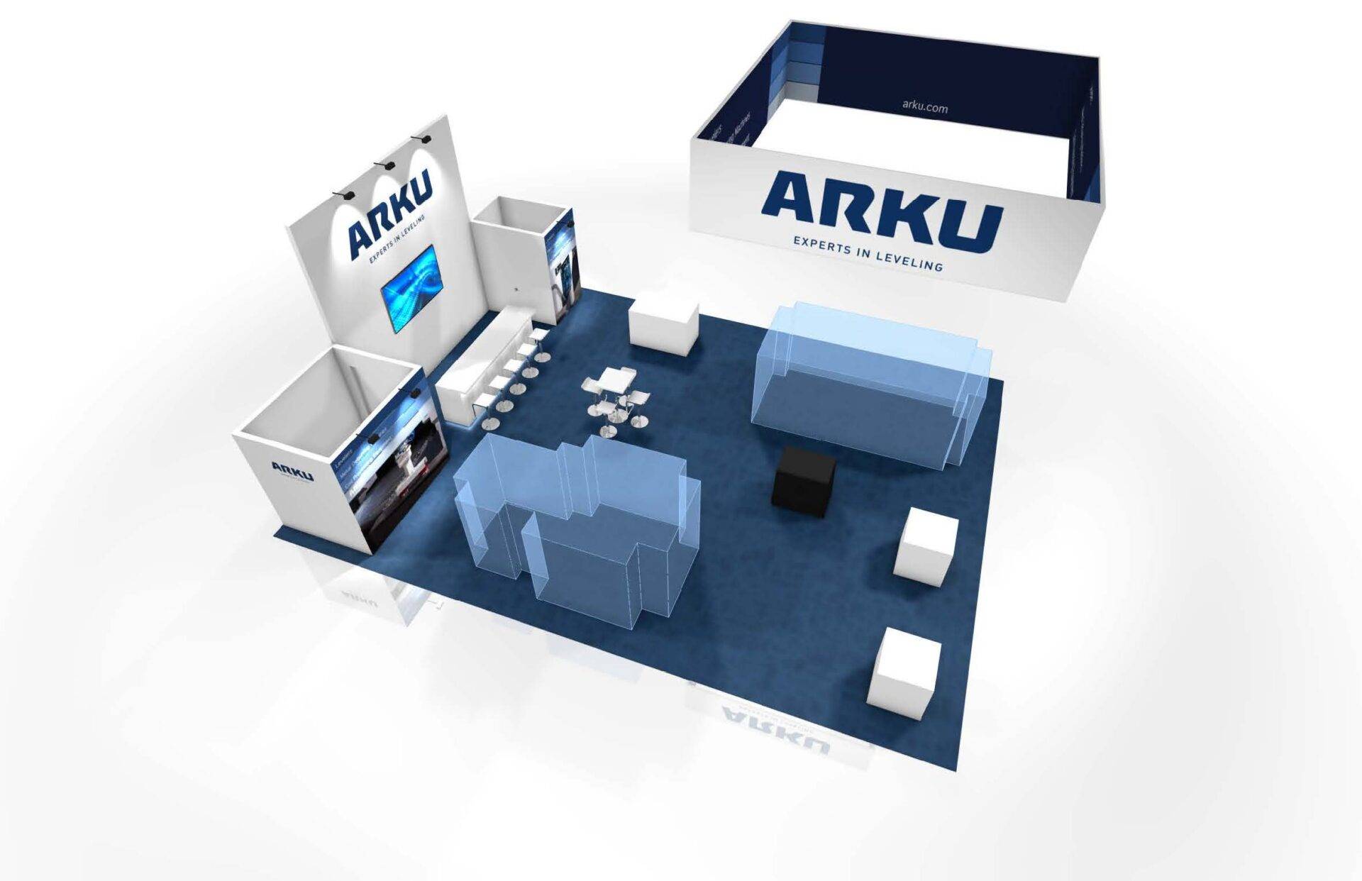 Audio Visual Modular Trade Show Exhibit Rental Display
