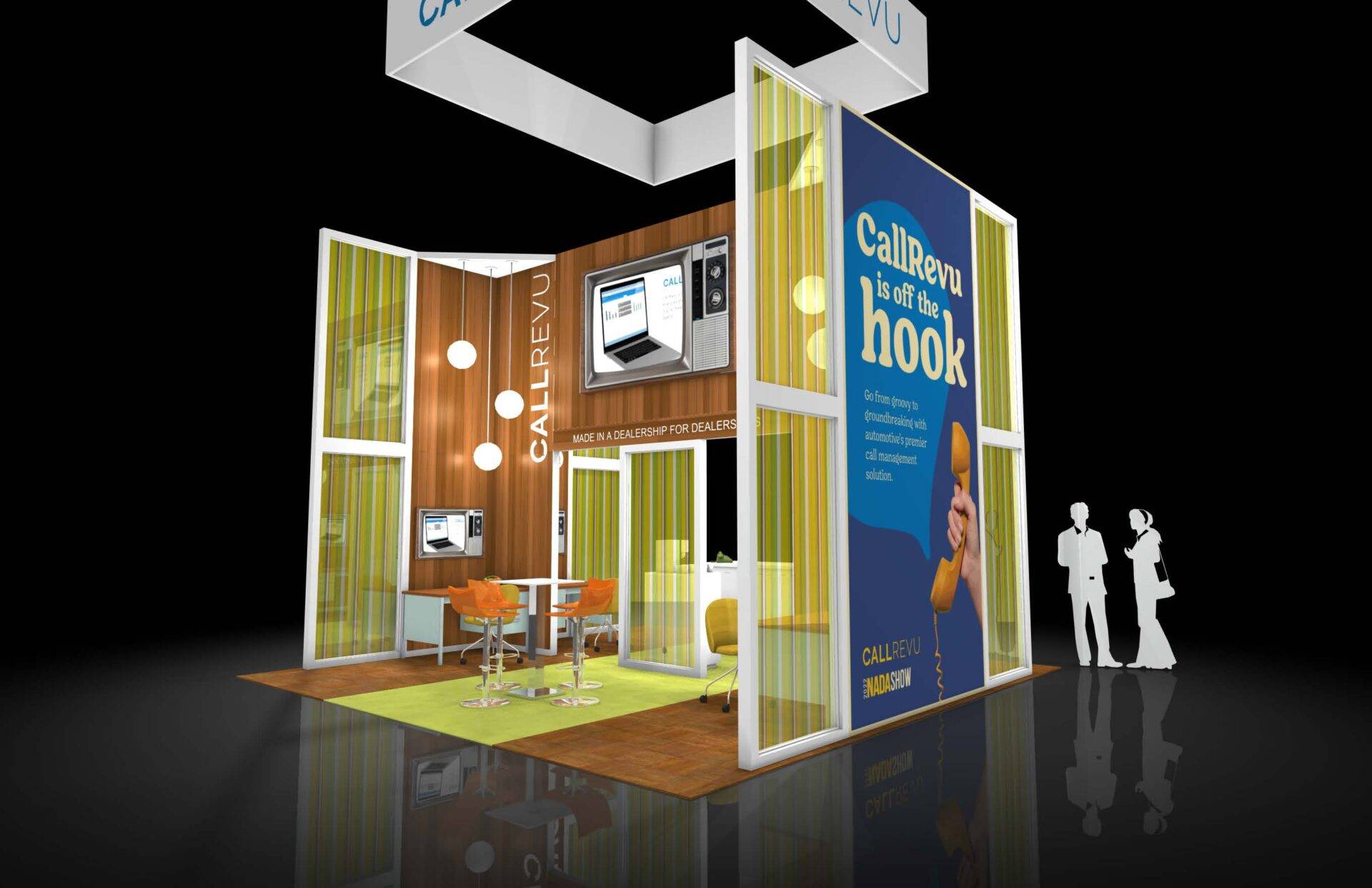 Audio Visual Modular Trade Show Exhibit Rental Display