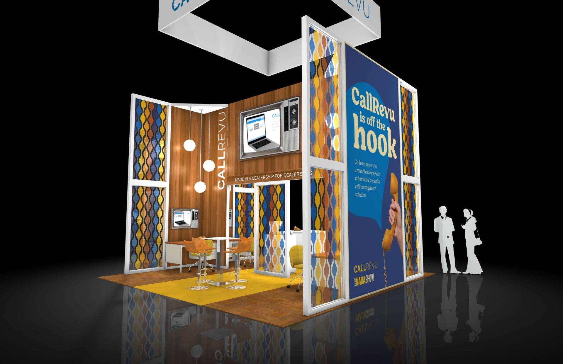 Audio Visual Modular Trade Show Exhibit Rental Display