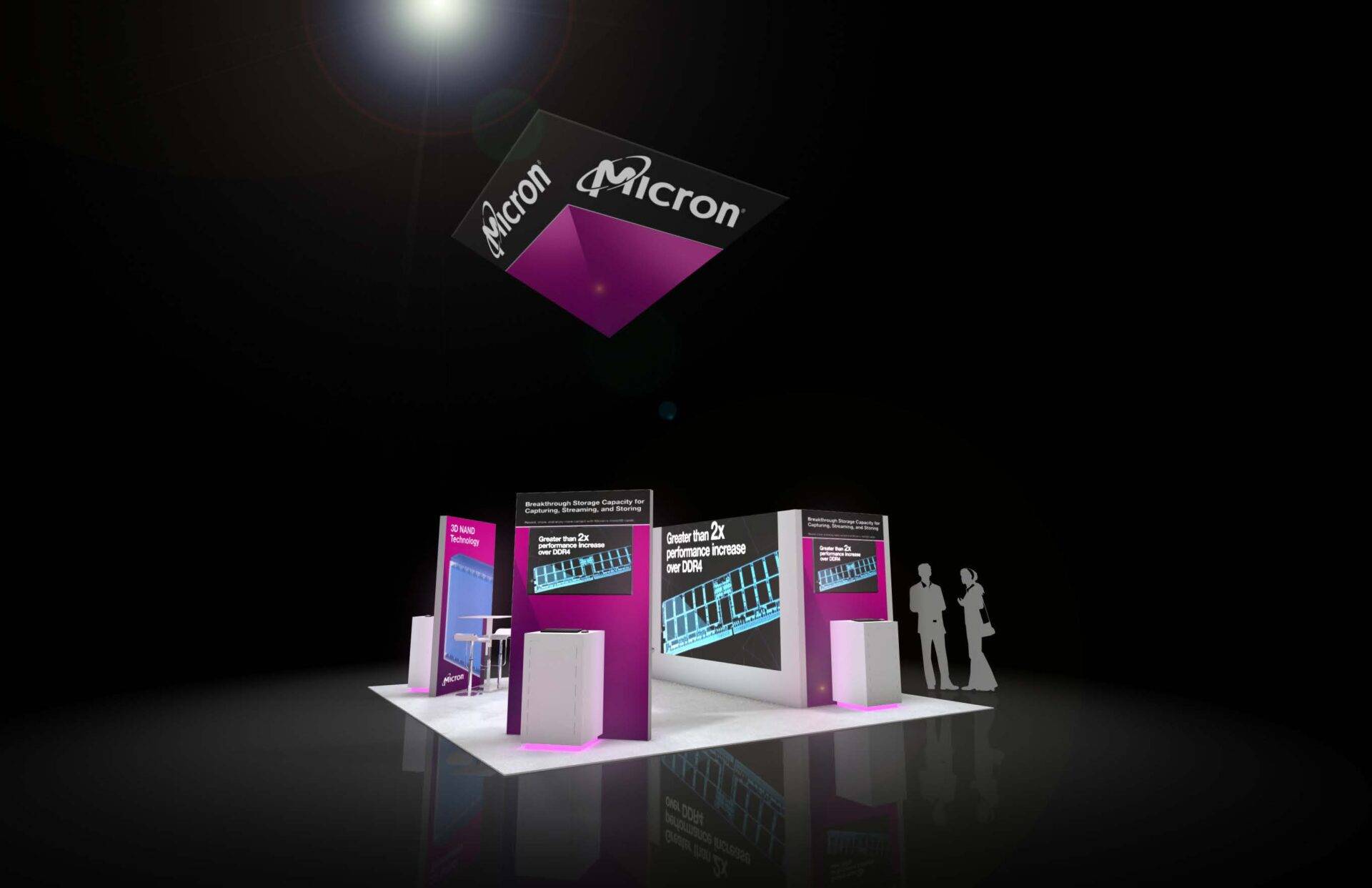 LED Video Wall Trade Show Exhibit Rental Displays for Events